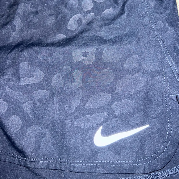 Nike Blue Leopard Shorts - Picture 2 of 4